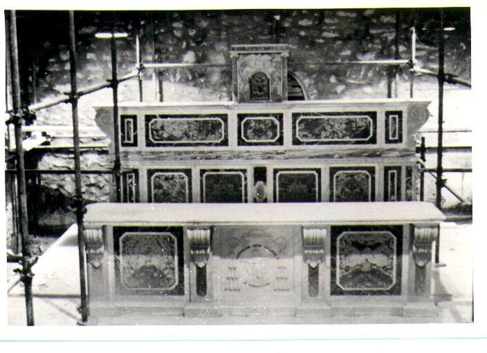 mensa d'altare - bottega napoletana (sec. XIX)