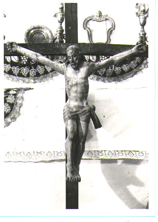 Cristo crocifisso (scultura) - bottega lucana (inizio sec. XVII)