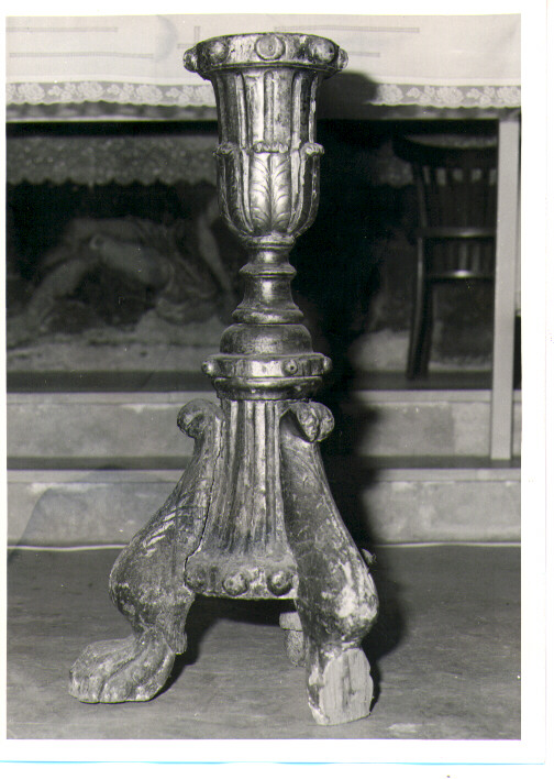 candeliere - bottega lucana (metà sec. XVIII)