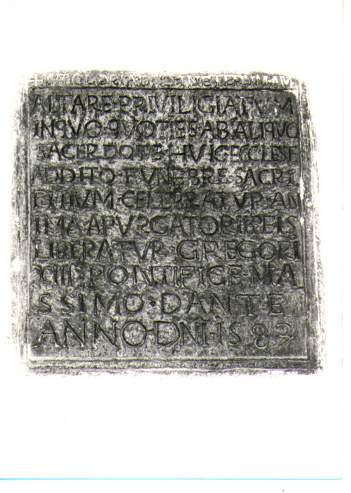 lapide commemorativa - bottega lucana (sec. XVI)