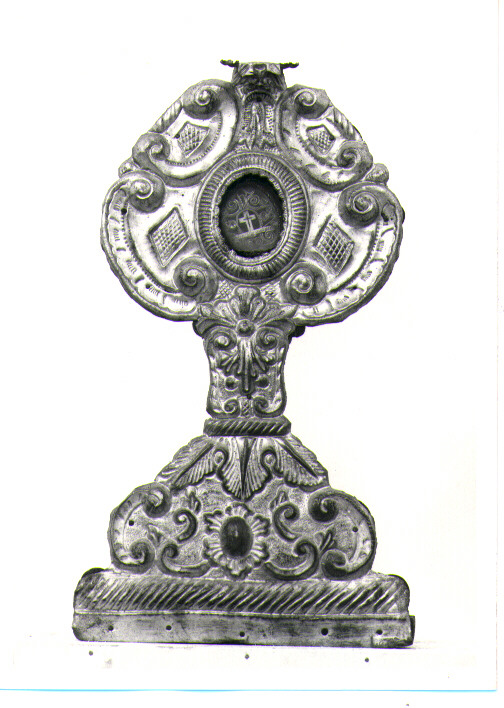 reliquiario - a ostensorio - bottega napoletana (seconda metà sec. XIX)