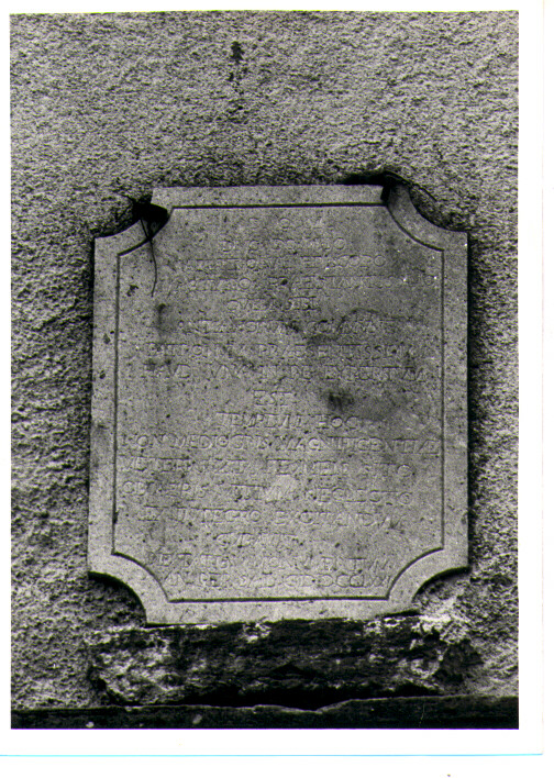 lapide documentaria - bottega lucana (sec. XVIII)