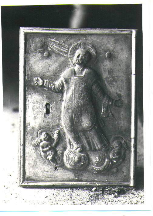 San Filippo Neri (sportello di tabernacolo) - bottega Italia meridionale (sec. XIX)