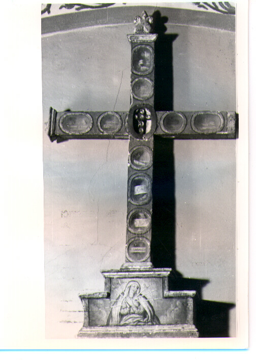 reliquiario - a croce - bottega Italia meridionale (sec. XVII)