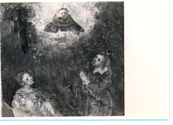 San Vitale appare a due devoti (dipinto) - ambito lucano (sec. XVIII)