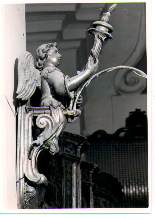 candelabro, serie - bottega lucana (seconda metà sec. XVIII)