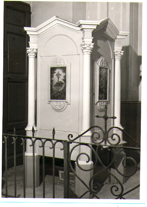 Agnus Dei con simboli della Passione (dipinto, elemento d'insieme) - ambito Italia meridionale (seconda metà sec. XIX)