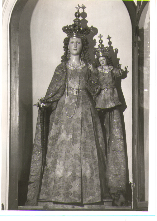 Madonna del Rosario (gruppo scultoreo) - bottega lucana (prima metà sec. XIX)