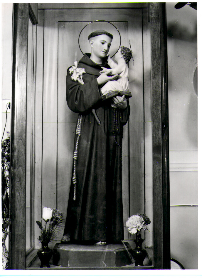 Sant'Antonio da Padova con il bambino (statua) - bottega leccese (fine/inizio secc. XIX/ XX)