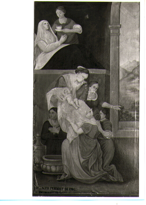 nascita di Maria Vergine (dipinto) di Pernice Vincenzo (sec. XIX)