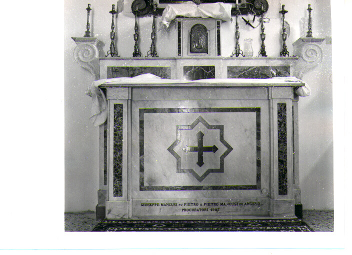 altare - a mensa - bottega lucana (sec. XX)