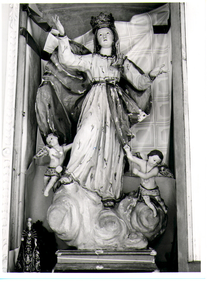 Madonna Assunta con angeli (scultura) - bottega leccese (prima metà sec. XIX)