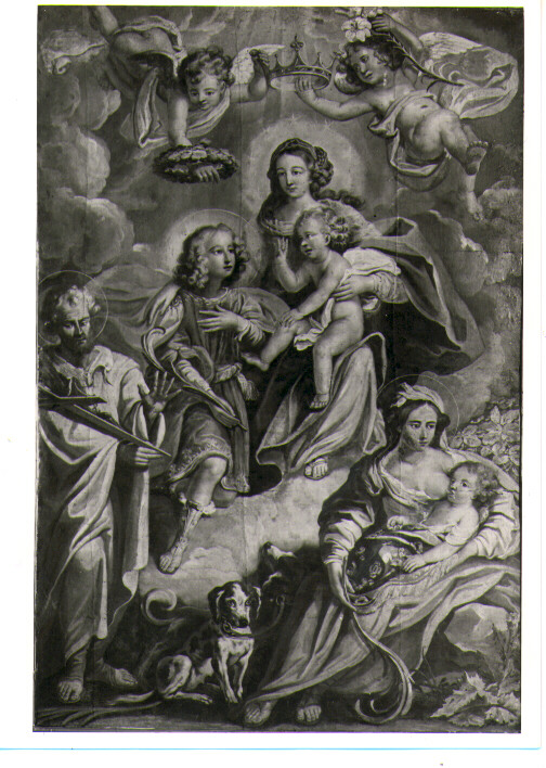 Madonna con Bambino tra San Vito, San Modesto e Santa Crescenzia, Madonna con Bambino e Santi (dipinto) - ambito Italia meridionale (seconda metà sec. XVIII)