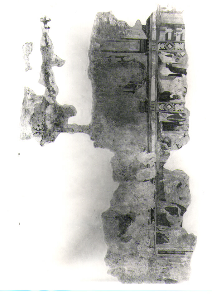 Storie di San Gregorio (?) (dipinto, frammento) di Todisco Giovanni (sec. XVI)
