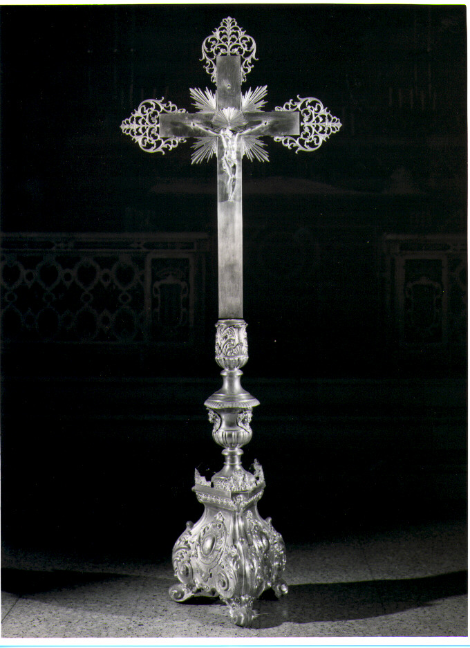 Cristo crocifisso (croce d'altare) - bottega Italia meridionale (sec. XIX)