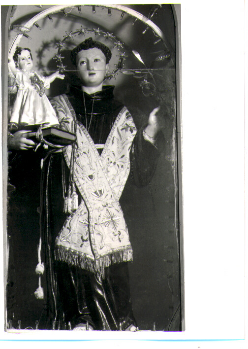 Sant'Antonio da Padova con il bambino (statua) - bottega Italia meridionale (sec. XIX)