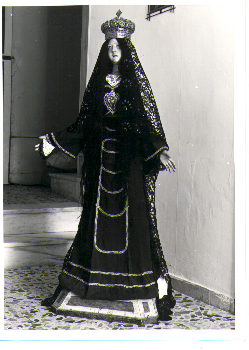 Madonna Addolorata (statua) - bottega Italia meridionale (fine/inizio secc. XIX/ XX)