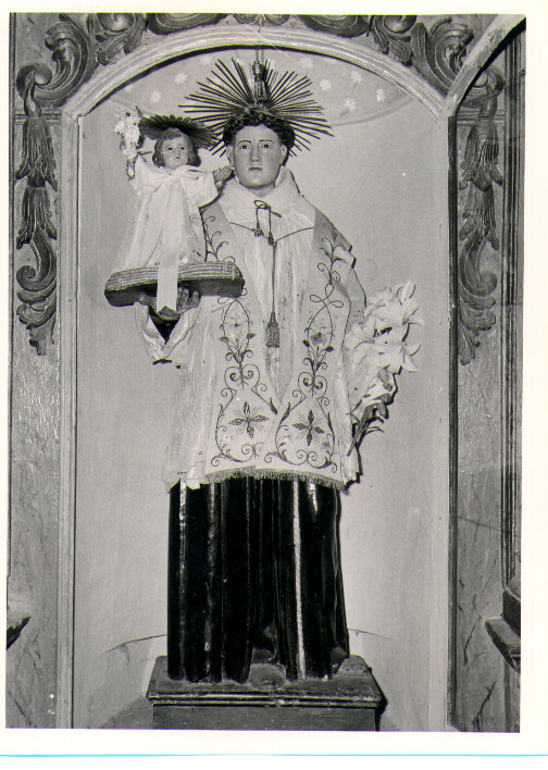 Sant'Antonio da Padova con il bambino (scultura) - bottega Italia meridionale (prima metà sec. XVIII)