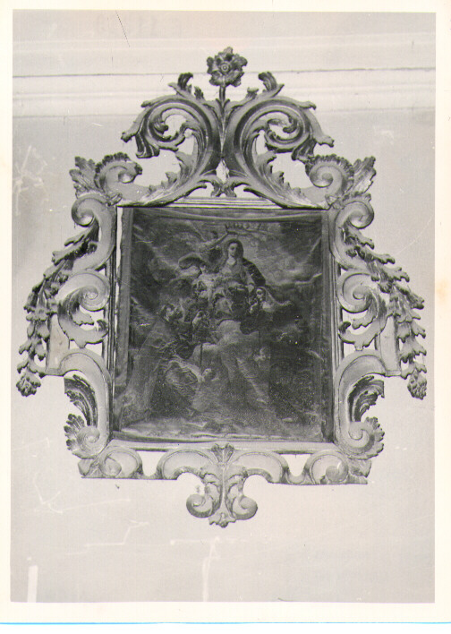 Madonna del Rosario con San Domenico e Santa Caterina da Siena (dipinto) - ambito Italia meridionale (metà sec. XVIII)