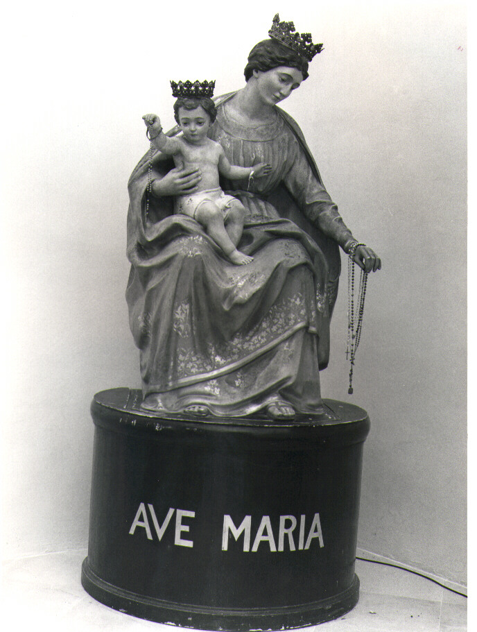 Madonna del Rosario (scultura) - bottega Italia meridionale (sec. XIX)