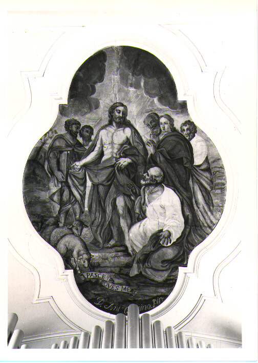 professione di fede di San Pietro (dipinto, complesso decorativo) di Cascino Antonio (seconda metà sec. XIX)