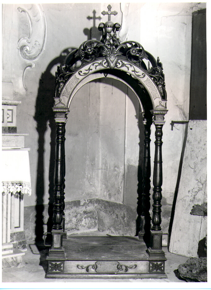 baldacchino processionale - bottega lucana (sec. XIX)