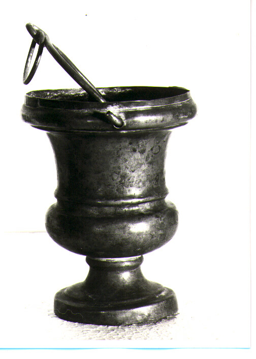 secchiello per l'acqua benedetta - bottega lucana (sec. XIX)