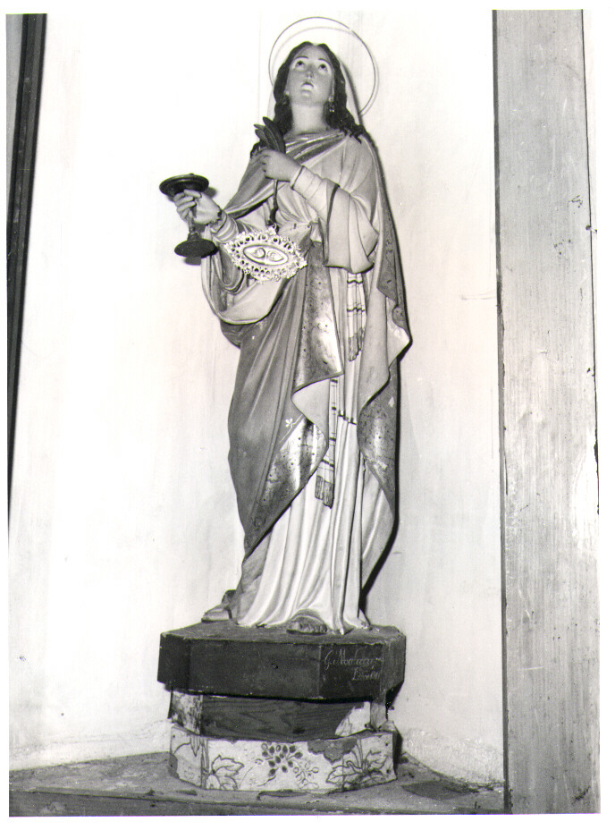 Santa Lucia (statua) di Malecore Giuseppe (sec. XX)