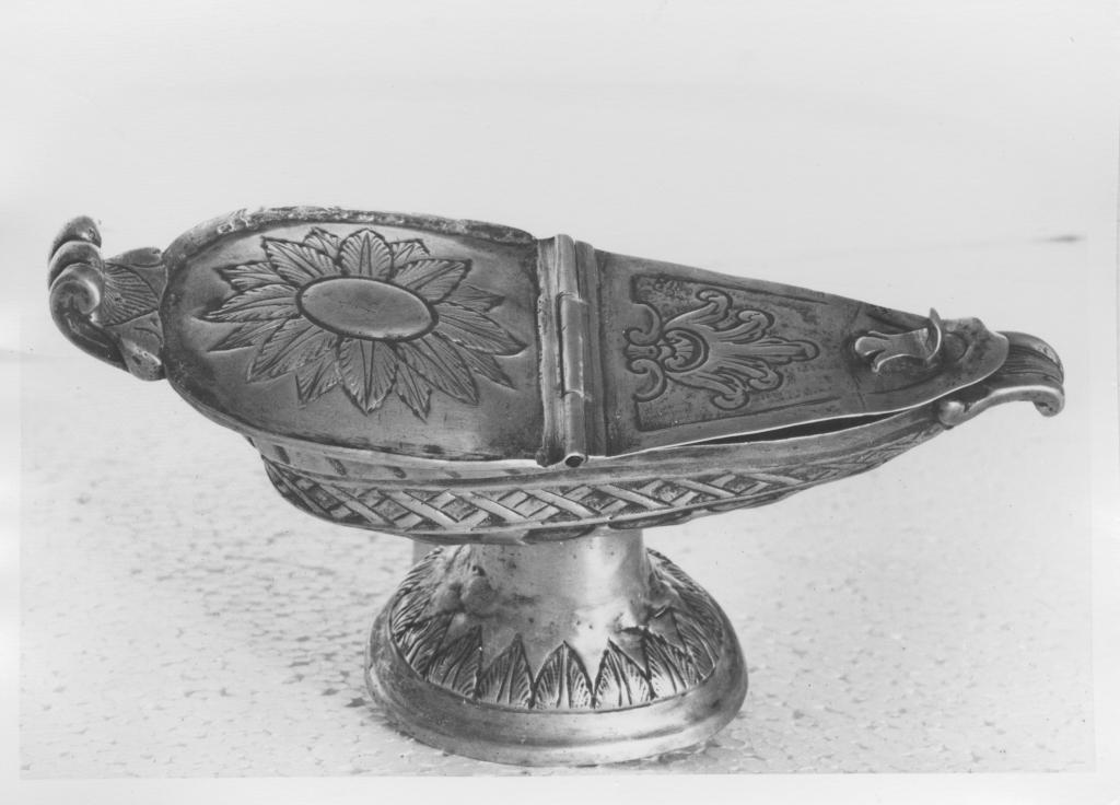 navicella portaincenso - bottega napoletana (prima metà sec. XIX)