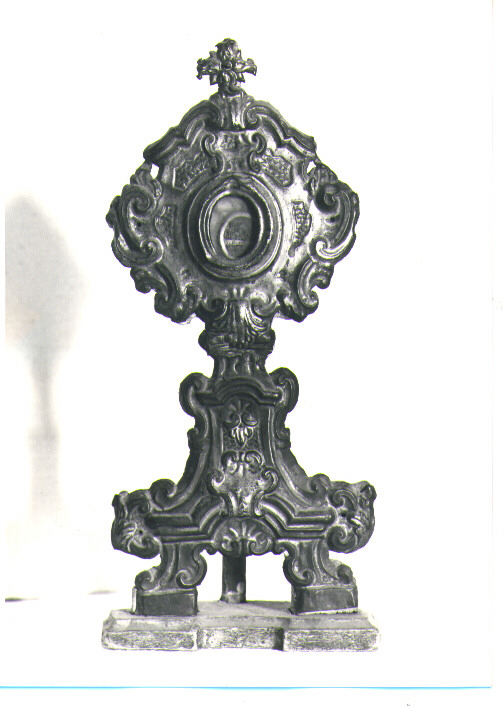 reliquiario - a ostensorio - bottega napoletana (inizio sec. XIX)