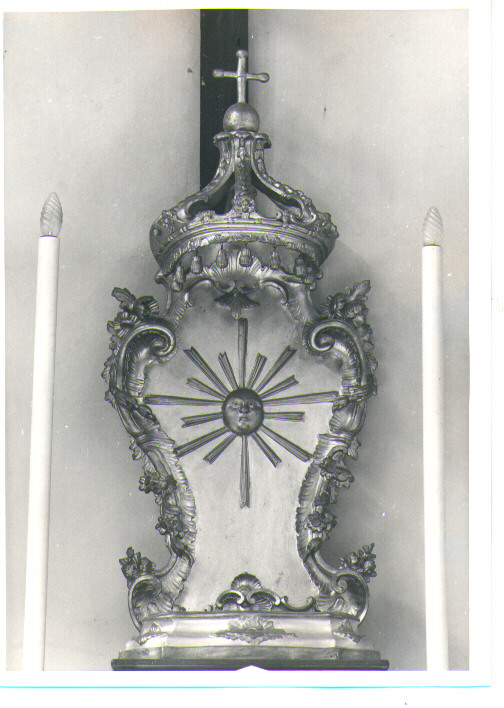 tronetto per esposizione eucaristica - bottega lucana (metà sec. XIX)