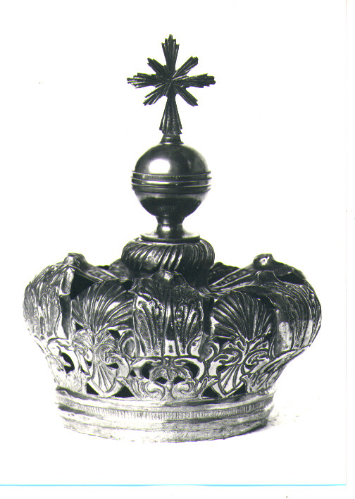 corona da statua, elemento d'insieme - bottega napoletana (metà sec. XIX)