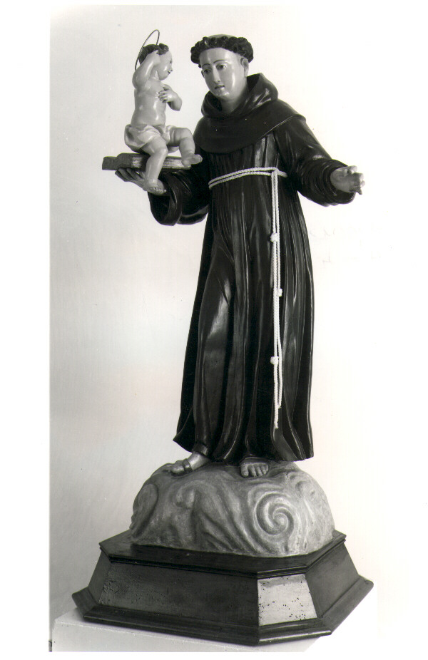 Sant'Antonio da Padova con il bambino (statua) - bottega Italia meridionale (sec. XIX)