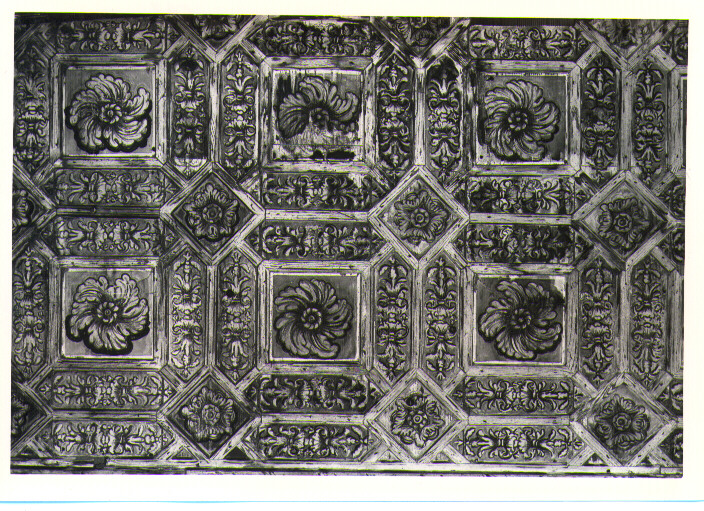 soffitto a cassettoni - bottega lucana (sec. XVII)