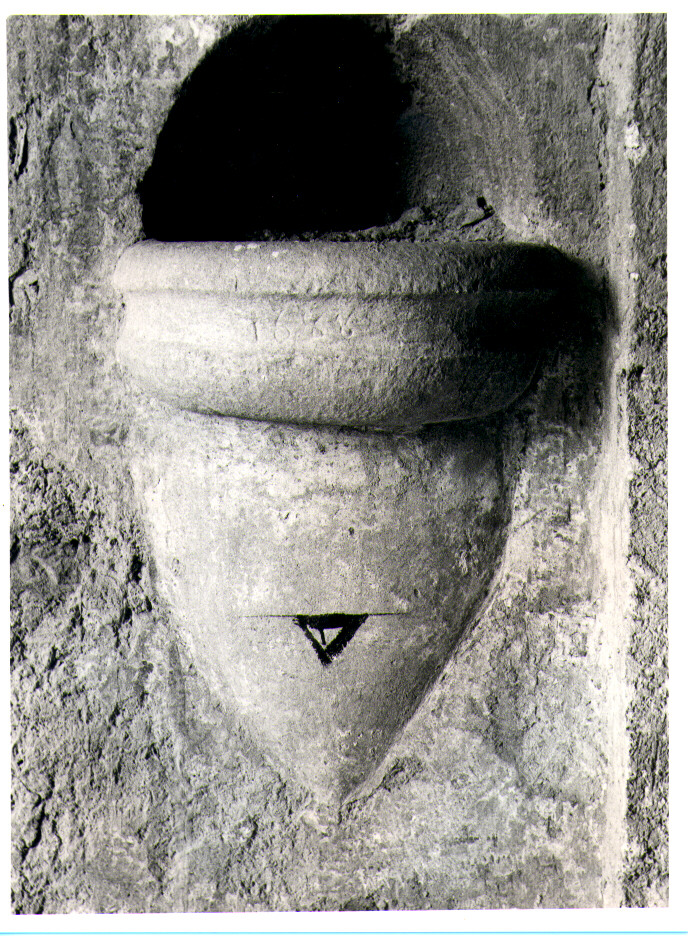acquasantiera da parete - bottega Italia meridionale (sec. XVII)