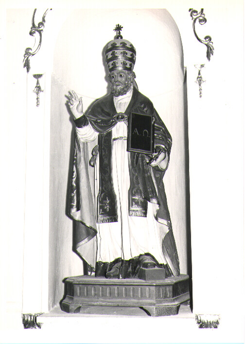 San Gregorio Magno, Santo (statua) - bottega napoletana (?) (seconda metà sec. XIX)