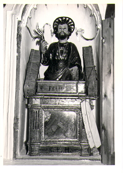 San Felice, Santo (reliquiario - a busto) - bottega Italia meridionale (fine/inizio secc. XVII/ XVIII)