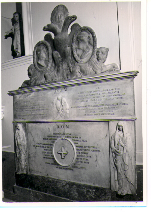 monumento funebre - bottega napoletana (prima metà sec. XIX)