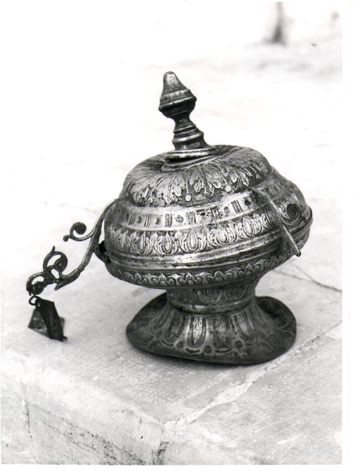 lampada pensile - bottega napoletana (seconda metà sec. XIX)