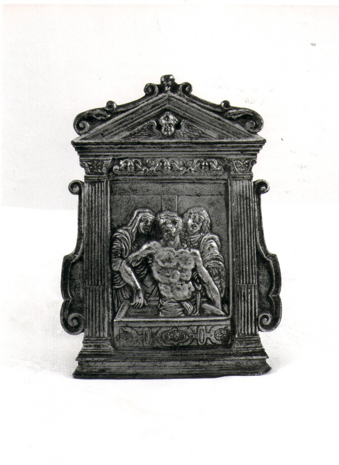 pace - a tavoletta, architettonica - bottega napoletana (metà sec. XIX)