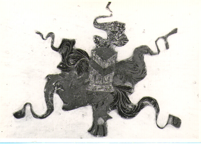 stemma gentilizio della famiglia Del Tufo, stemma gentilizio (decorazione pittorica) - ambito Italia meridionale (fine/inizio secc. XVI/ XVII)