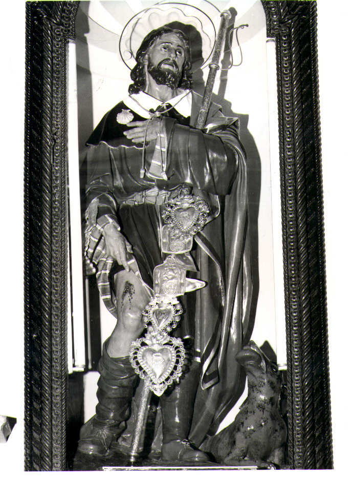 San Rocco (scultura) di Manzo Giuseppe (sec. XIX)