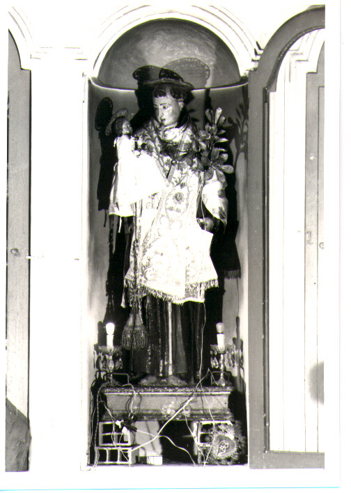 Sant'Antonio da Padova con il bambino (statua) - bottega napoletana (sec. XVII)