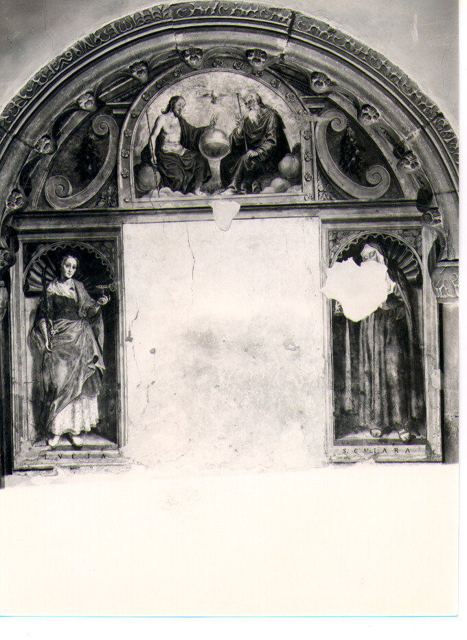 Santa Lucia (dipinto, elemento d'insieme) di Ferri Pietro Antonio (fine/inizio secc. XVI/ XVII)