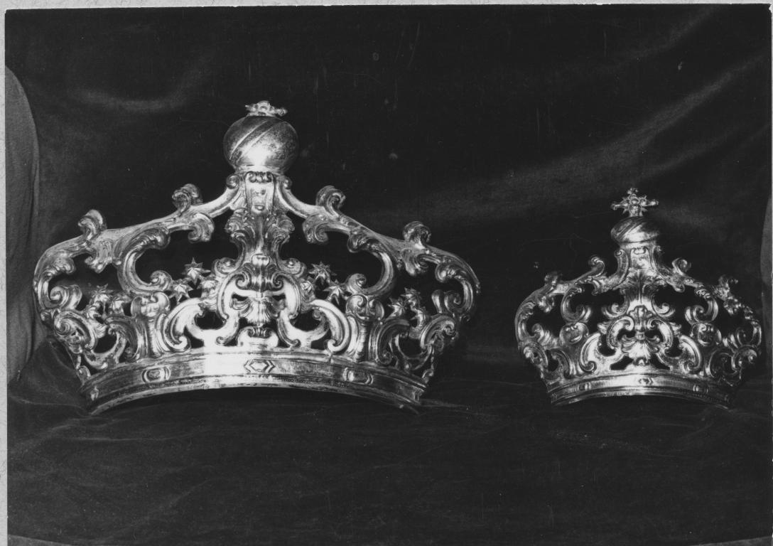 corona da dipinto, serie - bottega napoletana (metà sec. XVIII)