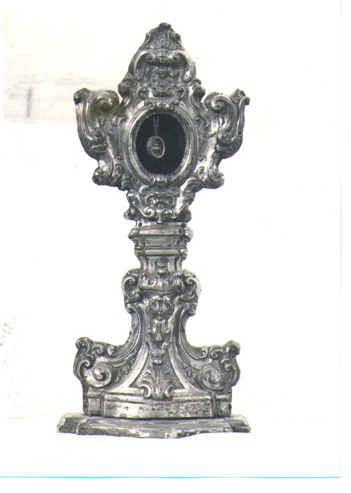 reliquiario - a ostensorio, serie - bottega napoletana (sec. XVIII)