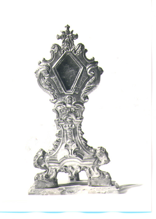 reliquiario - a ostensorio - bottega napoletana (fine/inizio secc. XVIII/ XIX)