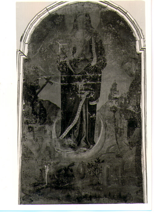 Immacolata tra San Francesco d'Assisi e Sant'Antonio da Padova, Madonna Immacolata e Santi (dipinto) - ambito lucano (sec. XVII)