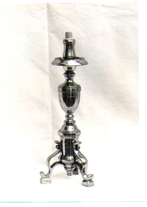 candeliere, coppia - bottega napoletana (seconda metà sec. XIX)