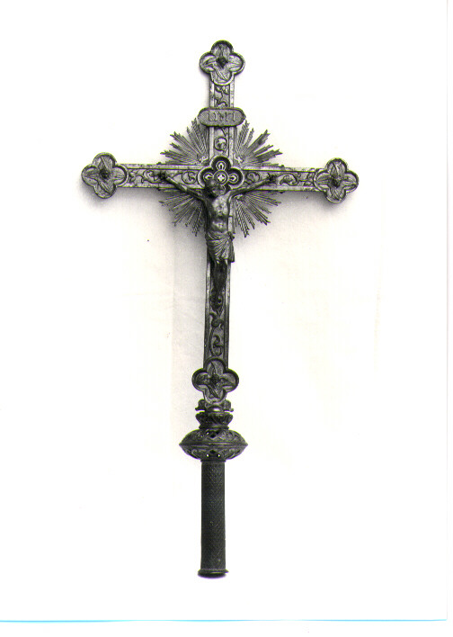croce processionale - bottega napoletana (fine sec. XIX)